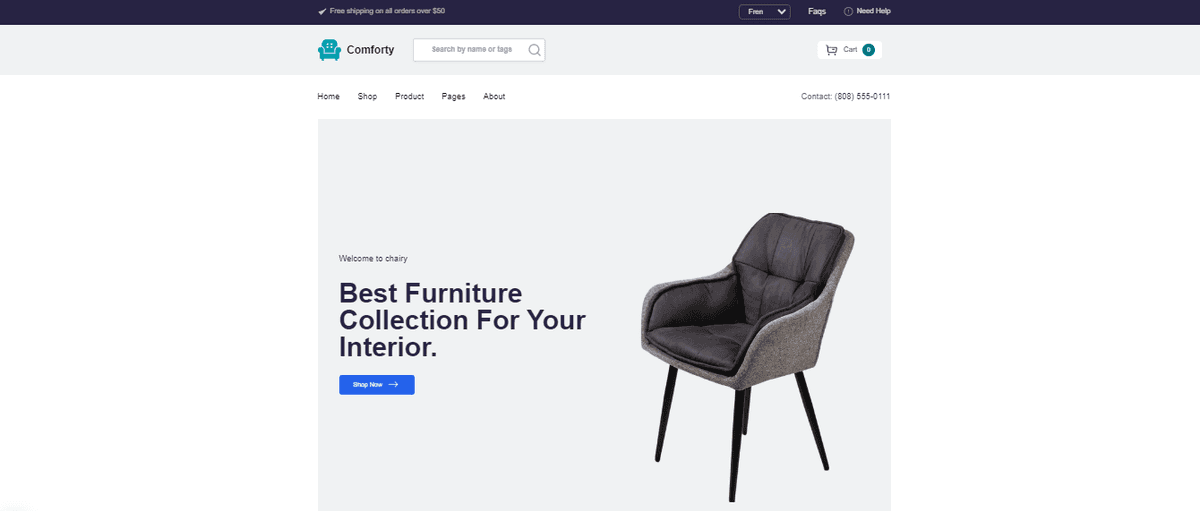 Farniture E-Store + CMS