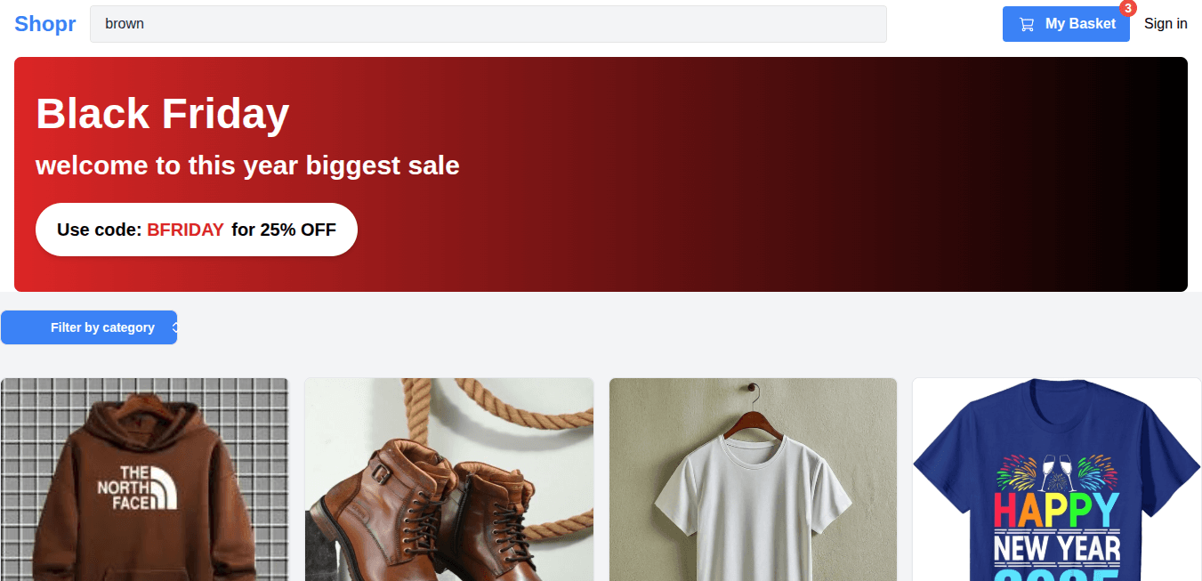 Shoprr Storefront